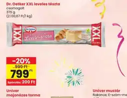 Spar Dr. Oetker XXL leveles tészta ajánlat