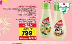 Spar Univer majonéz ajánlat
