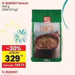 Spar S-BUDGET lencse ajánlat