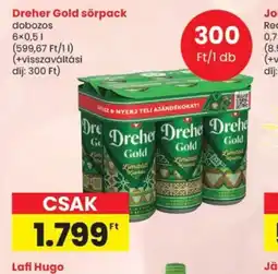 Spar Dreher Gold sörpack ajánlat