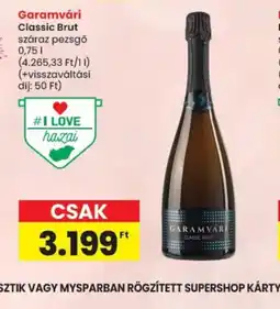 Spar Garamvári Classic Brut pezsgő ajánlat