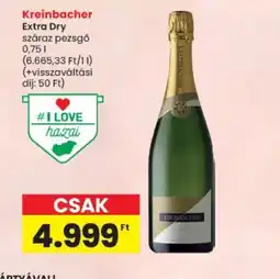 Spar Kreinbacher Extra Dry pezsgő ajánlat