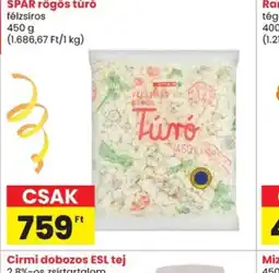 Spar SPAR rögös túr ajánlat