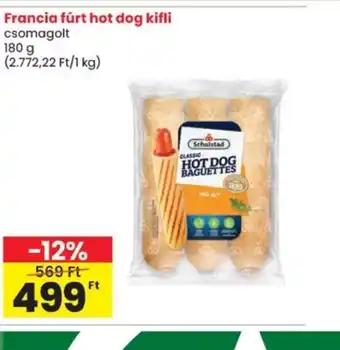 Spar Francia fürt hot dog kifli ajánlat