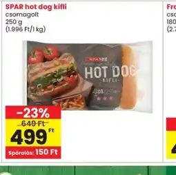 Spar SPAR hot dog kifli ajánlat