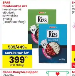 Spar SPAR főzőtasakos rizs ajánlat