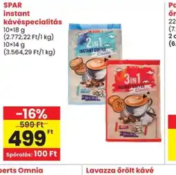 Spar SPAR instant kávéspecialitás ajánlat
