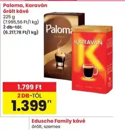 Spar Paloma, Karaván őrölt kávé ajánlat