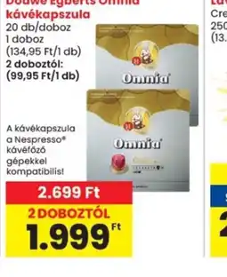 Spar Douwe Egberts Omnia kávékapszula ajánlat