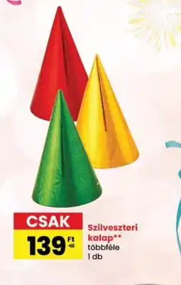 Spar Szilveszteri kalap ajánlat