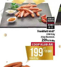 Coop Frankfurti virsli ajánlat