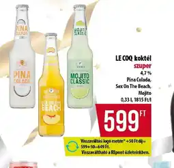 Coop LE COQ koktél ajánlat
