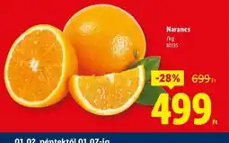 Lidl Narancs ajánlat