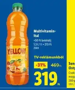 Lidl Yellow Multivitamin-ital ajánlat