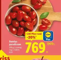 Lidl Datolya-paradicsom ajánlat