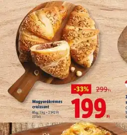 Lidl Mogyorókrém croissant ajánlat
