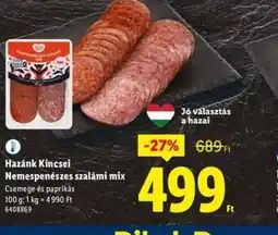 Lidl Hazánk Kincsei Nemespenészes szalámi mix ajánlat