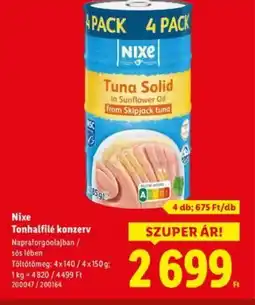 Lidl Nixe Tuna Solid ajánlat