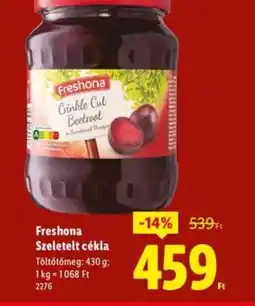 Lidl Freshona Szeltelt cékla ajánlat