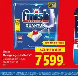 Lidl Finish Mosogatógép-tabletta ajánlat