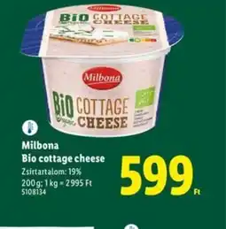 Lidl Milbona Bio Cottage Cheese ajánlat