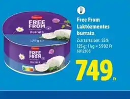 Lidl Free From Burrata ajánlat