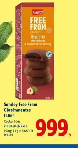 Lidl Sondey Free From Biscuits ajánlat