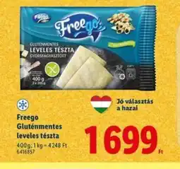 Lidl Freego Gluténmentes leveles tészta ajánlat