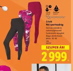 Lidl Crivit Női sportnadrág ajánlat
