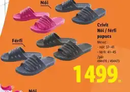 Lidl Crivit Női / férfi papucs ajánlat
