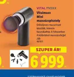 Lidl VITALmaxx Mini masszázspisztoly ajánlat