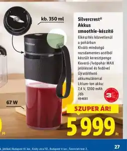 Lidl Silvercrest Blender do smoothie ajánlat