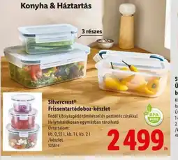 Lidl Silvercrest Frissentartódoboz-készlet ajánlat