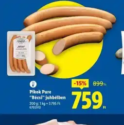 Lidl Pikok Pure "Bécsi" juhbélben ajánlat