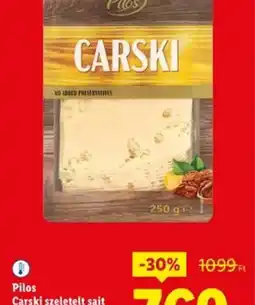Lidl Pilos Carski szeletelt sajt ajánlat
