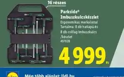 Lidl Parkside Imbuszkulcskészlet ajánlat