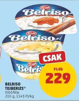 PENNY Belriso Tejberizs ajánlat