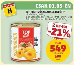 PENNY TOP FRUITS Őszibarack Befőtt ajánlat