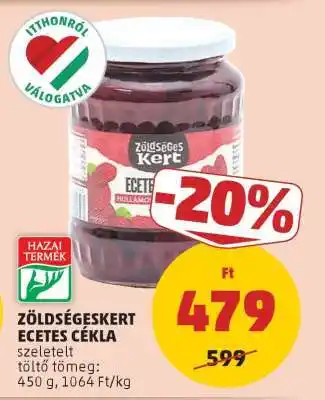 PENNY Zöldségeskert Ecetes Cékla ajánlat
