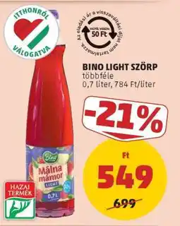 PENNY Bino Light Szörp ajánlat