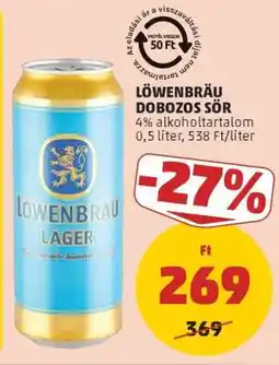 PENNY Löwenbräu Dobozos Sör ajánlat
