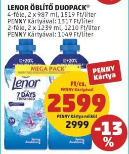 PENNY Lenor Öblítő Duopack ajánlat