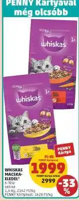 PENNY WHISKAS Macskaeledel ajánlat