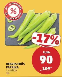 PENNY Hegyes erős paprika ajánlat