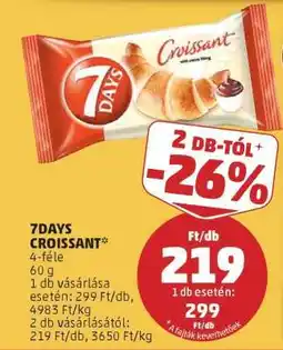 PENNY 7days croissant ajánlat