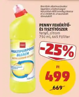 PENNY PENNY Fehérítő- és tisztítószer ajánlat