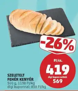 PENNY Szeletelt fehér kenyér ajánlat