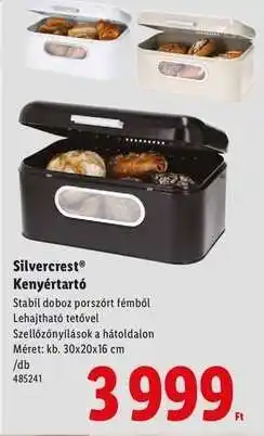 Lidl Silvercrest Kenyértartó ajánlat