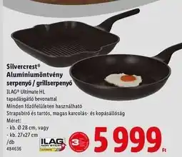 Lidl Silvercrest Alumíniumöntvény serpenyő / grillserpenyő ajánlat