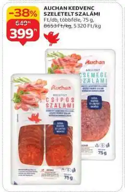 Auchan Auchan Kedvenc Szeletelt Szalámi ajánlat